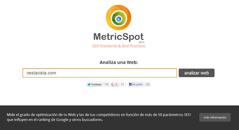 MetricSpot - Analizador Web