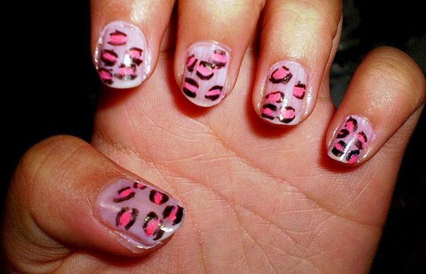 Cheetah Print Nail Design Pink Cheetah Nail Designs