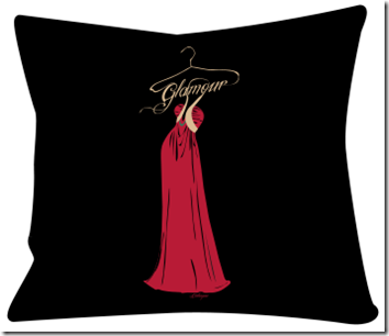 coussin design glamour