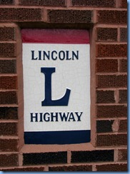 3806 Ohio - Oceola, OH - Lincoln Highway (County Road 330) - brick pillar dedicated to Seiberling