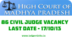MP High Court Civil Judge Recruitment 2013