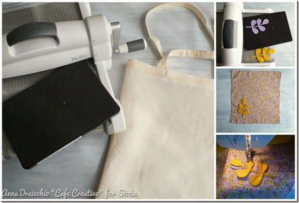 cafe creativo - sizzix big shot plus starter kit - tutorial - shopping bag - felt fabric - feltro stoffa (4)