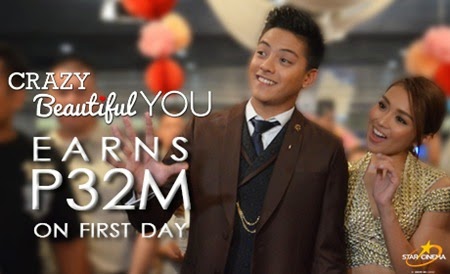 Crazy Beautiful You earns P32M on first day