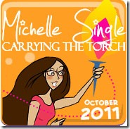 Badges.October.Michelle Single.Orange