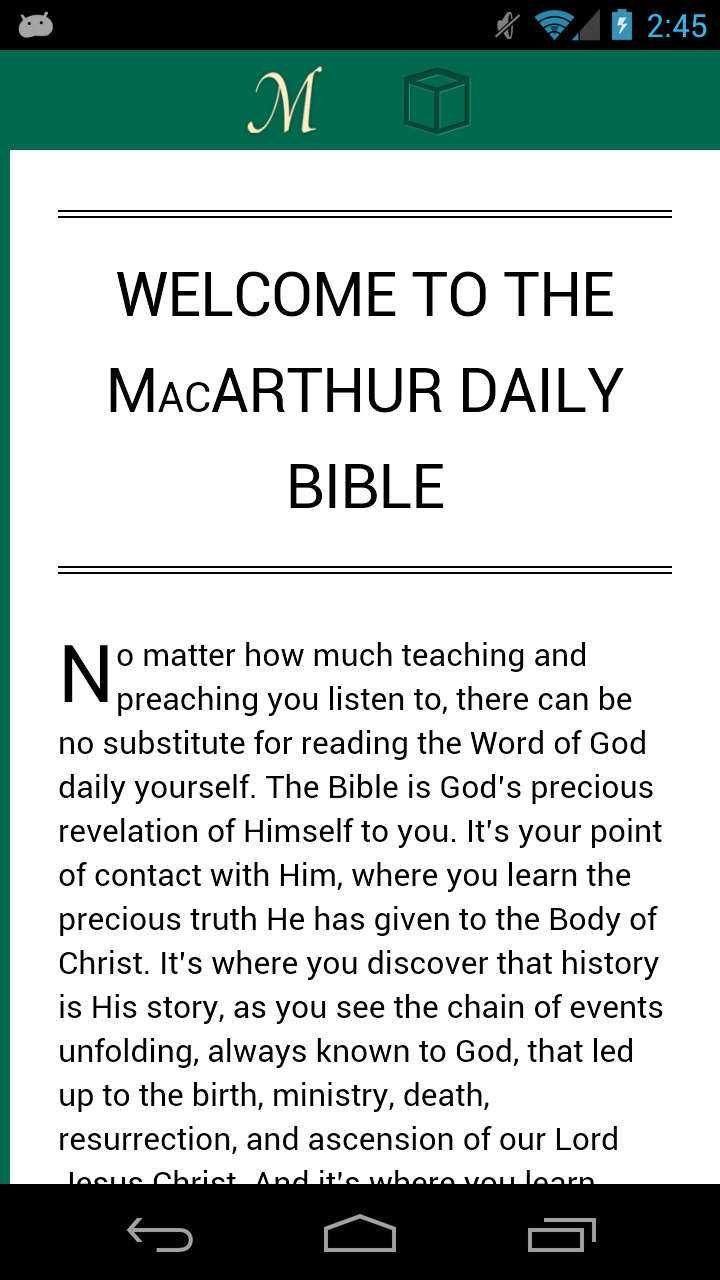 MacArthur Daily Bible Screen 2