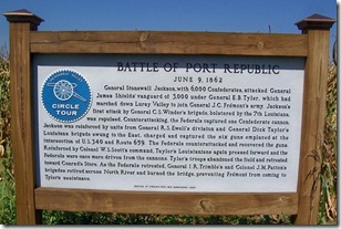 Battle of Port Republic, Circle Tour marker on Route 340