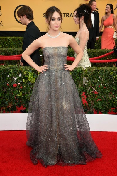 Emmy Rossum attends the 21st Annual Screen Actors Guild Awards Emmy Rossum attends the 21st Annual Screen Actors Guild Awards