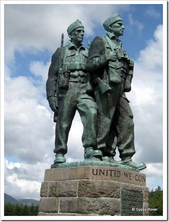 Spean Bridge and the Commando Memorial to those who died in WWII.