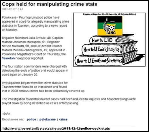cops arrested for cooking crime statistics Sowetan Dec 12 2011