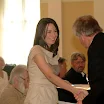 Malina Hedvignek gratulál Döbrentei Kornél