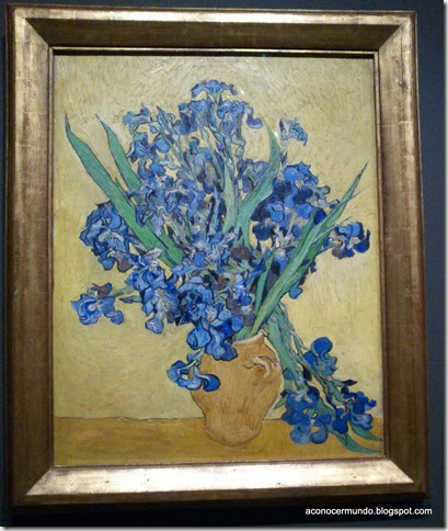 Amsterdam. Museo de Van Gogh. Florero con Iris contra un fondo amarillo - DSC_0089