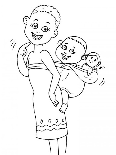 AFRICAN COLORING PAGES