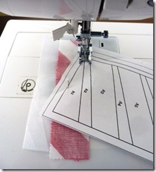 11 Sew on the printed line