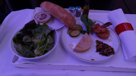 Airbus A380 Air France: aperitiv la bordul avionului
