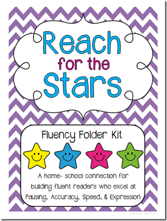 Reach for the stars fluency folder cover