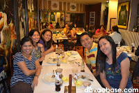 Davao Sugar's May Flor Morgia, Marc Alalong and Fai Gempesaw, with Pacific Sugar alumnae Leah and Menchie Gudian