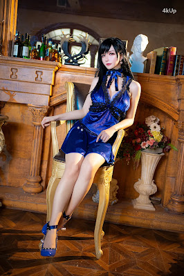Coser@星之迟迟Hoshilily 蒂法蓝礼服