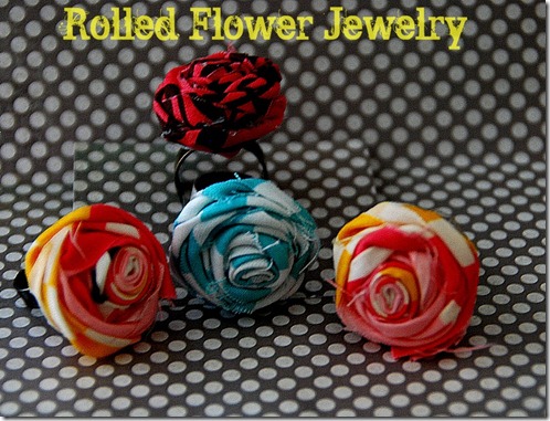 rolled flower jewelry tutorial