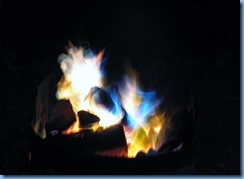 7444 Restoule Provincial Park - evening fire