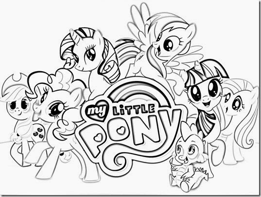 Pony Coloring Pages Free Scene