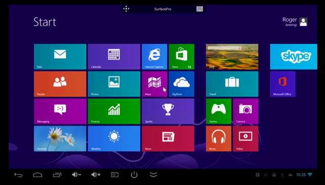 RD Client with Win8 Start Screen