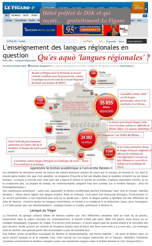 enseigner les langues de France LeFigaro 011111 2