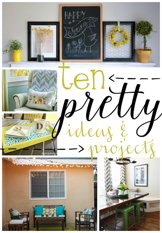 10 Pretty Ideas & Projects at GingerSnapCrafts.com #linkparty #features