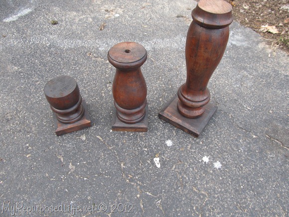 spindle candle sticks (8)