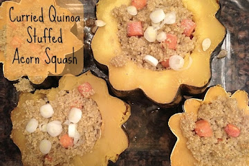 Curried Quinoa Stuffed Acorn Squash
