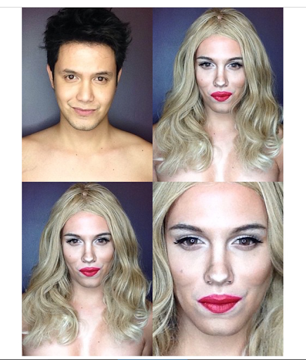 PHOTOS: Dad Transforms Himself Into Celebrities Using Makeup And Wigs 111