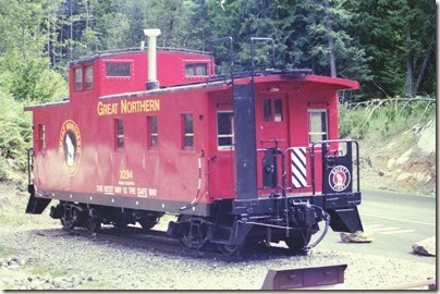 463161796 Great Northern Caboose X294 at the Scenic Trailhead of the Iron Goat Trail in 2007