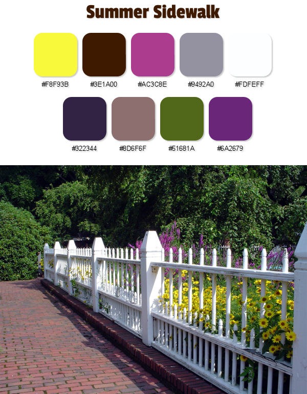 Summer Sidewalk Color Palette