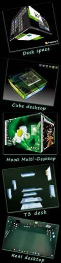 Desk space,Cube desktop,T3desk,Realdesktop