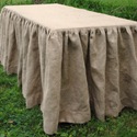 burlap table cloth