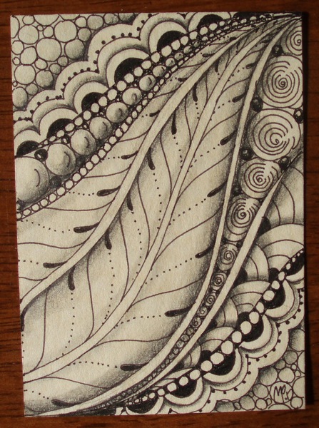 Tangled Up In Art: One Zentangle a Day - Day 16: Organic Tangles