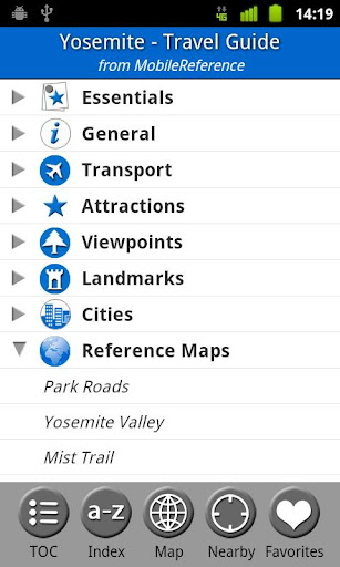 Yosemite NP - FREE Guide Map