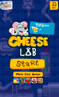 Iphone Webアプリ チーズを食べながら工場を上るネズミの縦スクロールアクション Cheese Lab Webstjam