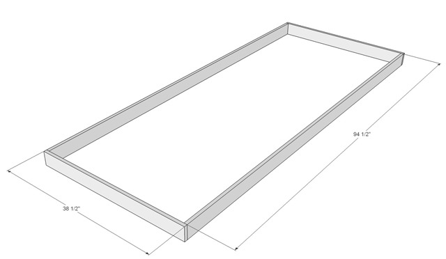 DIY Outdoor Patio Table Tutorial (Outside frame)