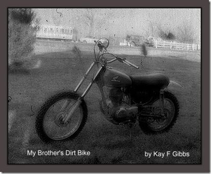 Buddy's dirt bike