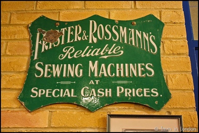 London Sewing Machine Museum sign