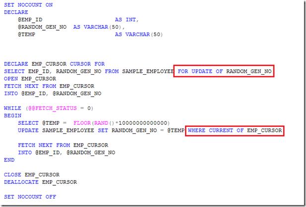 Postgresql Cursor Example
