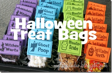 Halloween Treat Bags from mudpiestudio.blogspot.com