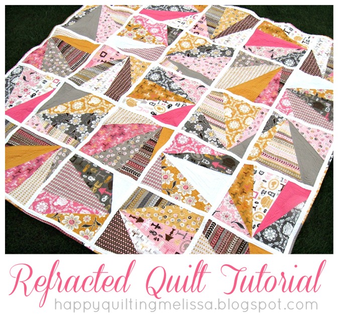 refracted quilt tutorial by Happy Quilting
