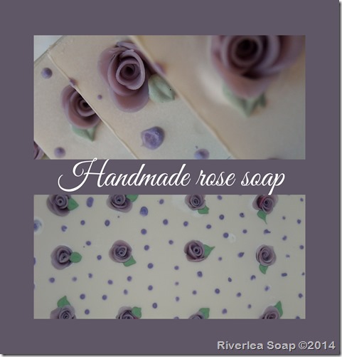 Handmade Rose Soap Lilac-019