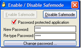 Enable / Disable SafeMode