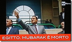 Hosni Mubarak morreu. Jun 2012