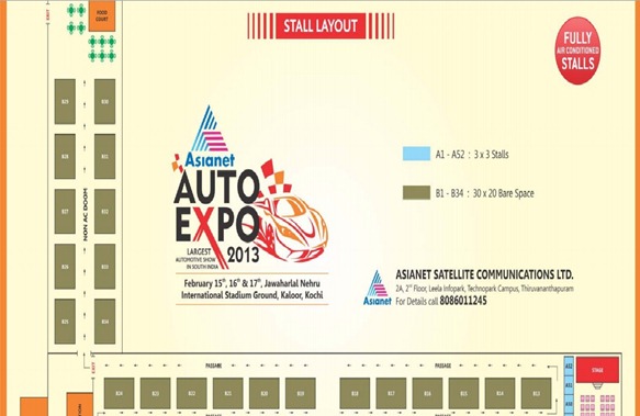 Asianet Autoshow stall details
