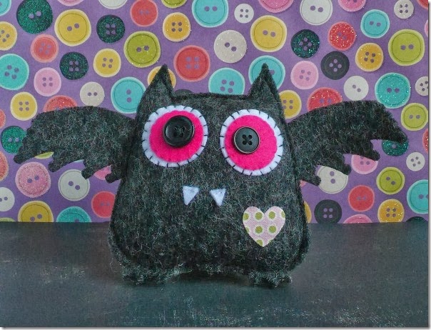cafe creativo - Anna Drai - sizzix big shot - owl bat halloween felt (2)