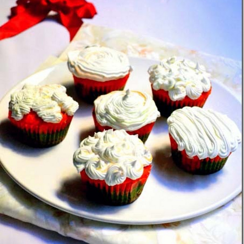 Tricolor Cupcakes with Cream Frosting| Independence Day Recipes