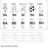 FICHAS PARA APRENDER LA LETRA B